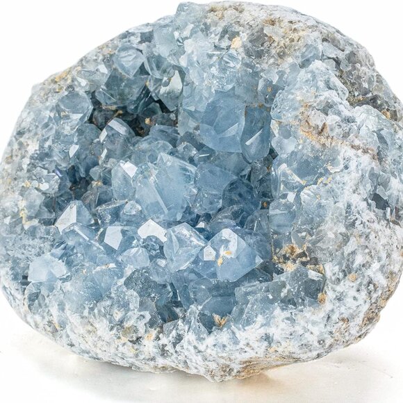 Other - Raw AAA+ Celestite Crystal Cluster Geode - High Energy Natural Celestine Stone -